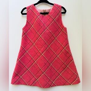 VINTAGE M. Ferrari for Young England | Pristine Plaid Wool Dress | Sz 24 mo